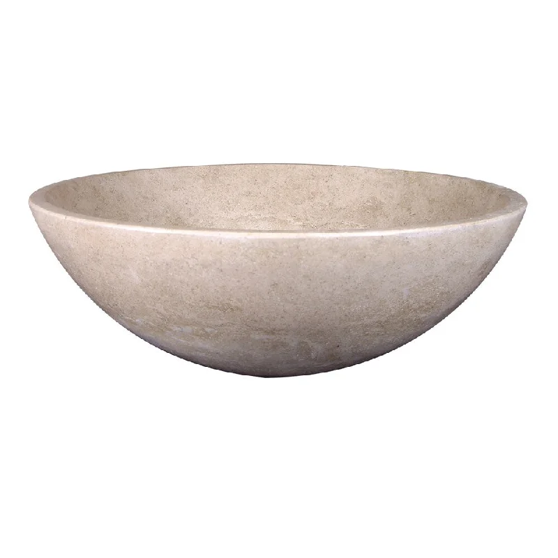 Yosemite Home Decor Classic Round Stone Vessel Sink