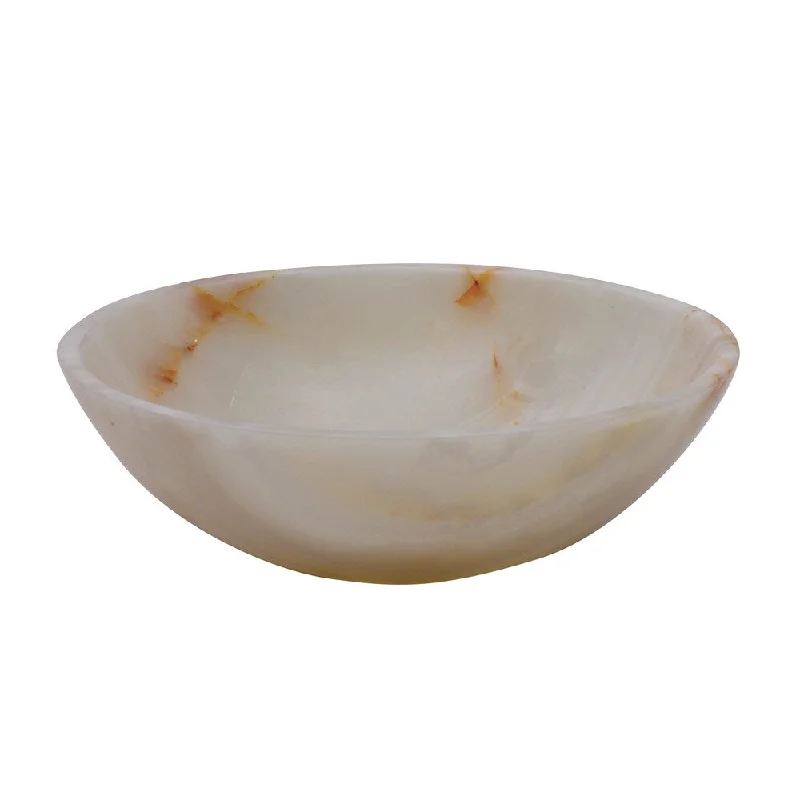 Yosemite Home Decor Classic Round Stone Vessel Sink