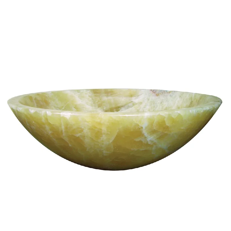 Yosemite Home Decor Classic Round Stone Vessel Sink