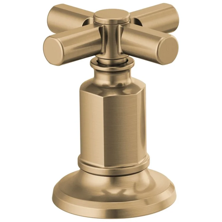 Handle Kit Invari Brass 2 Cross Brilliance Luxe Gold for Widespread Faucet 2-3/4 Inch