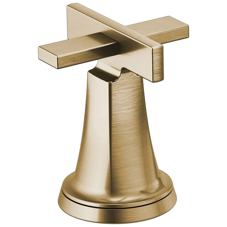 Handle Kit Levoir Brass 2 High Cross Brilliance Luxe Gold ADA for Widespread Faucet 3-3/4 Inch