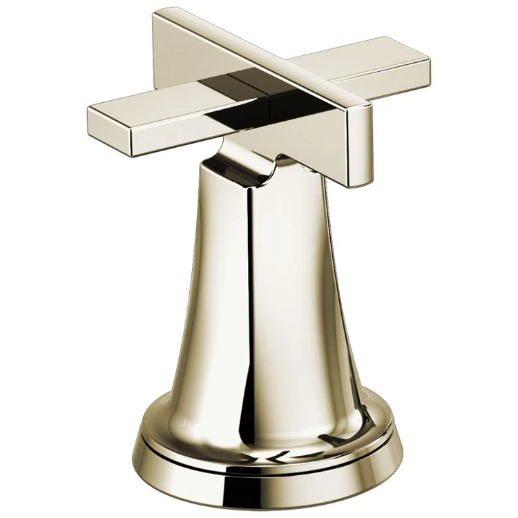 Handle Kit Levoir Brass 2 High Cross Brilliance Polished Nickel ADA for Widespread Faucet 3-3/4 Inch