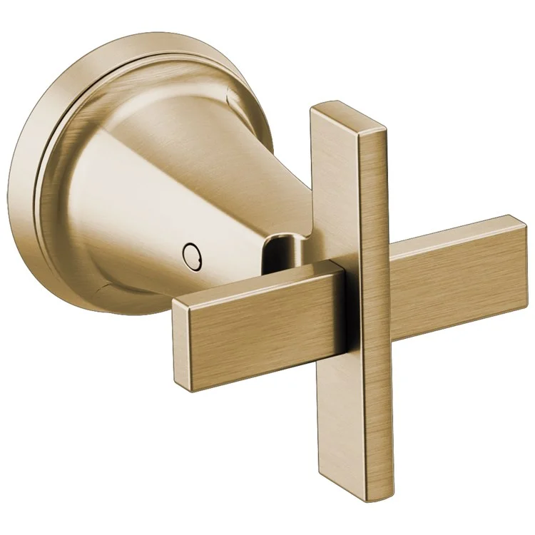 Handle Kit Levoir Zinc 2 Cross Brilliance Luxe Gold ADA for Widespread Faucet 2-13/16 Inch