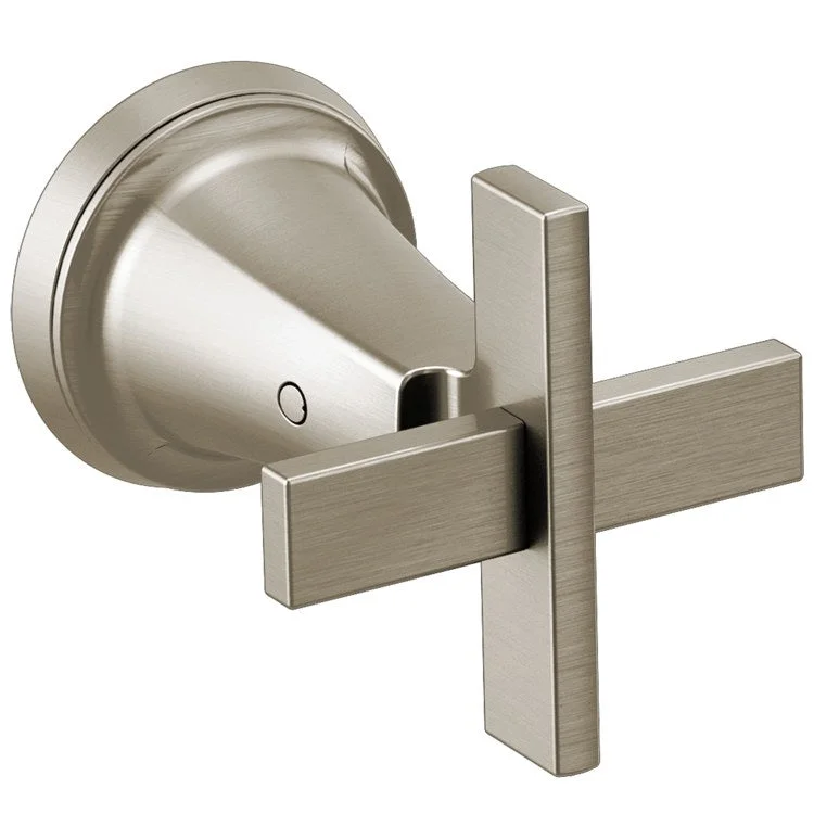 Handle Kit Levoir Zinc 2 Cross Brilliance Luxe Nickel ADA for Widespread Faucet 2-13/16 Inch