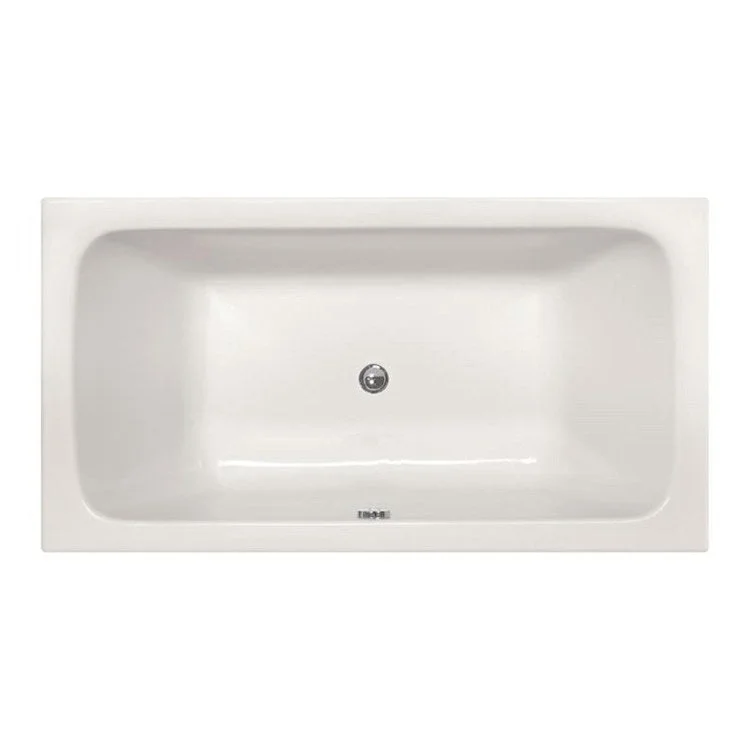 Combination Tub Ston Collection Carrera 66 x 34 x 23 Inch Drop-In Center Drain Biscuit Rectangle