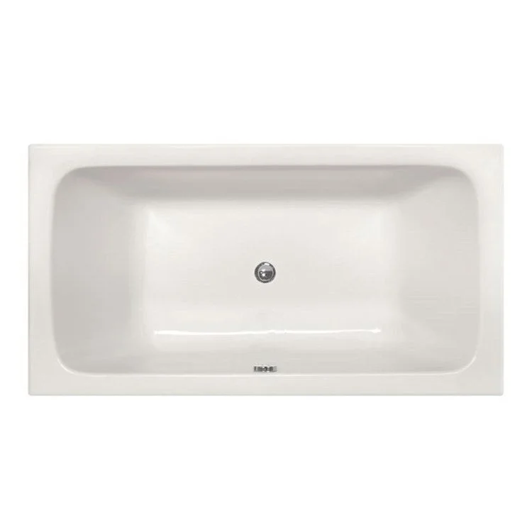 Combination Tub Ston Collection Carrera 72 x 36 x 23 Inch Drop-In Center Drain Biscuit Rectangle