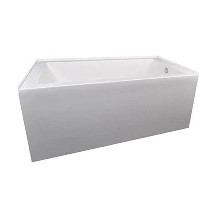 Combination Tub Ston Collection Citrine 60 x 32 x 21 Inch Alcove Left Hand Drain Almond Rectangle