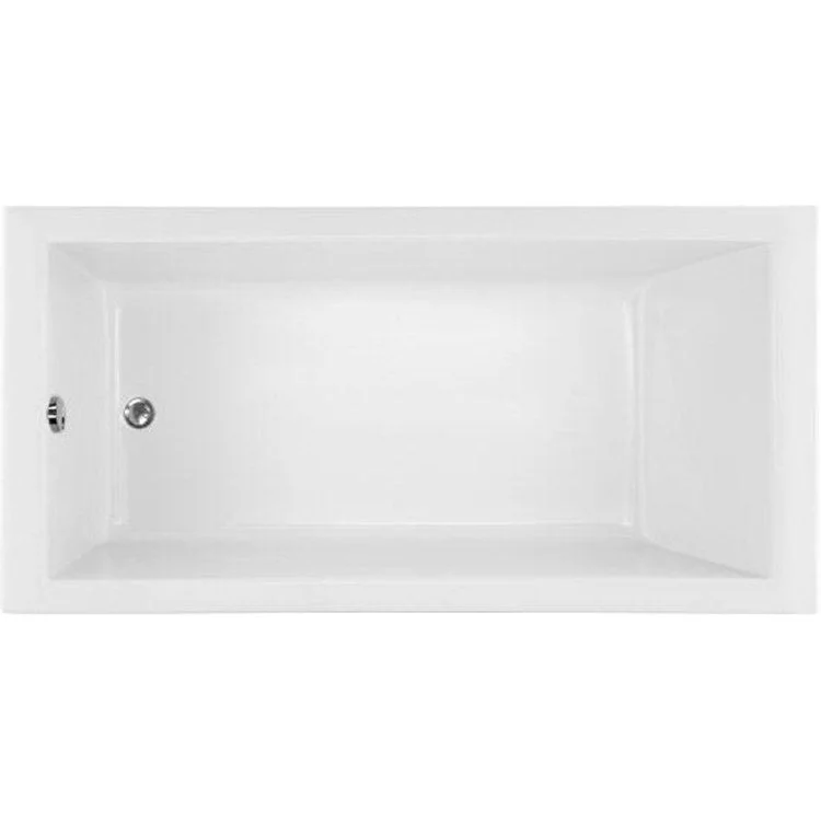 Combination Tub Ston Collection Coal 66 x 32 x 23 Inch Drop-In End Drain Almond Rectangle