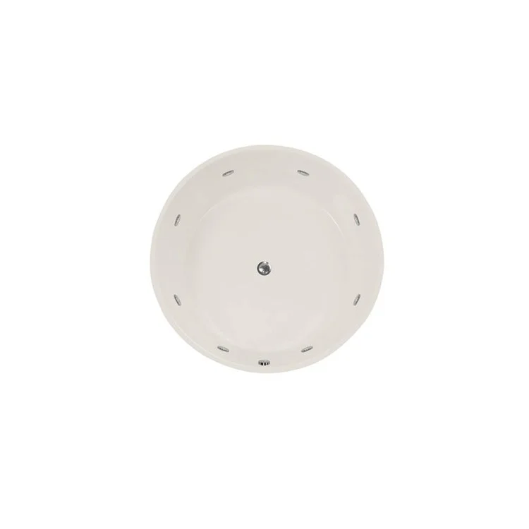 Combination Tub Ston Collection Coral 72 x 72 x 19 Inch Drop-In Center Drain Biscuit Round