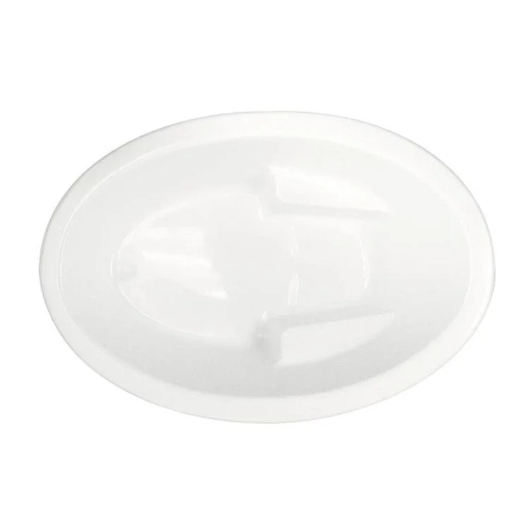 Combination Tub Ston Collection Crystal 78 x 44 x 20 Inch Drop-In End Drain White Oval