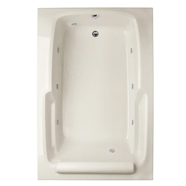 Combination Tub Designer Collection Duo 72 x 48 x 19 Inch Drop-In End Drain Biscuit Rectangle