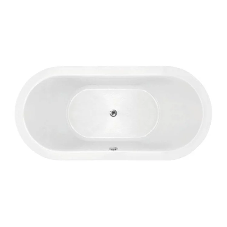 Combination Tub Ston Collection Emerald 72 x 42 x 24 Inch Drop-In Center Drain Almond Oval