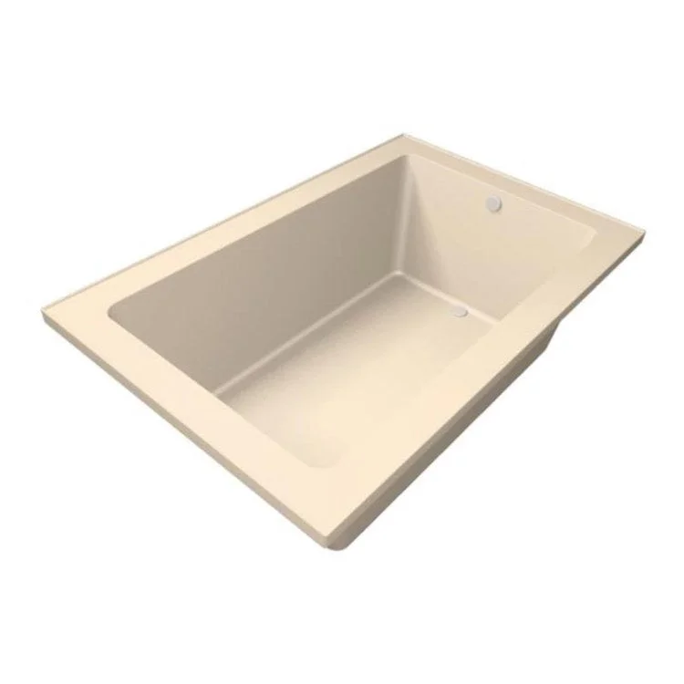 Combination Tub Designer Collection Emma 66 x 42 x 22 Inch Drop-In End Drain Bone Rectangle