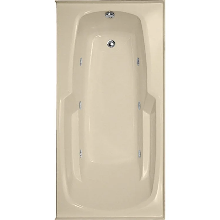 Combination Tub Designer Collection Entre 60 x 32 x 18 Inch Drop-In Left Hand Drain Bone Rectangle