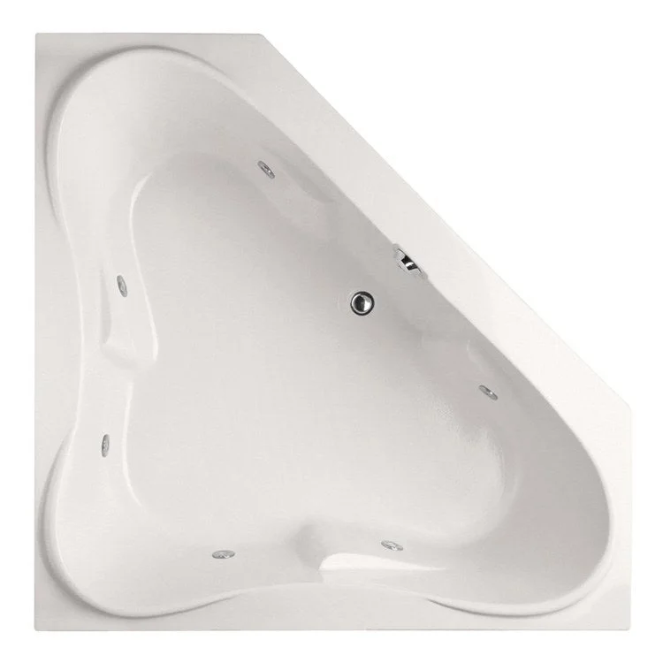 Combination Tub Designer Collection Erica 60 x 60 x 24 Inch Drop-In White Corner