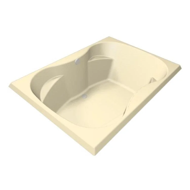 Combination Tub Designer Collection Evansport 60 x 42 x 21 Inch Drop-In Center Drain Biscuit Rectangle