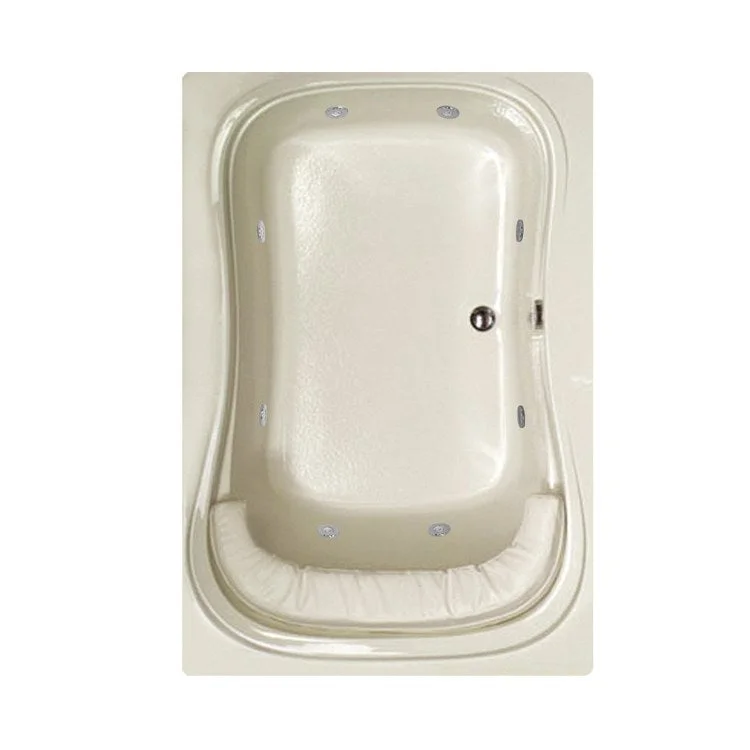 Combination Tub Designer Collection Fantasy 60 x 42 x 21 Inch Drop-In Center Drain Biscuit Rectangle