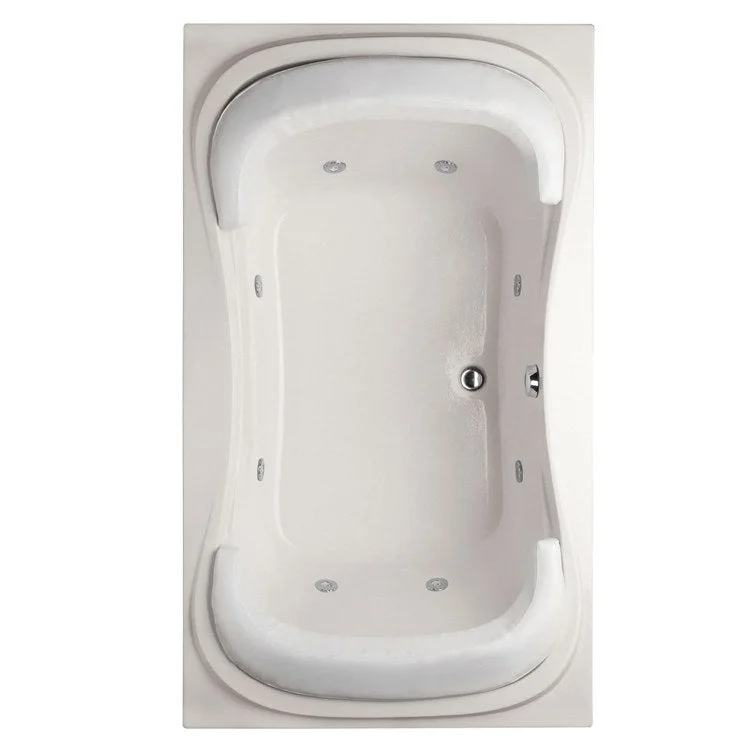 Combination Tub Designer Collection Fantasy 72 x 42 x 21 Inch Drop-In Center Drain White Rectangle