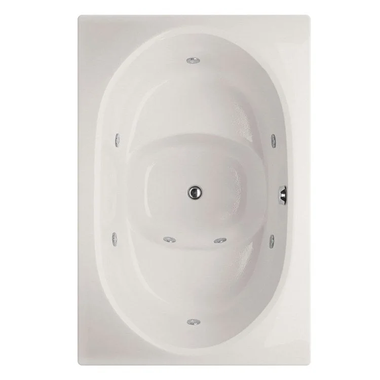 Combination Tub Designer Collection Fuji 60 x 40 x 26 Inch Drop-In Center Drain White Rectangle