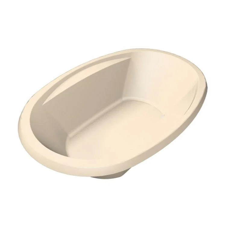 Combination Tub Designer Collection Galaxie 60 x 38 x 19 Inch Drop-In Center Drain Bone Oval