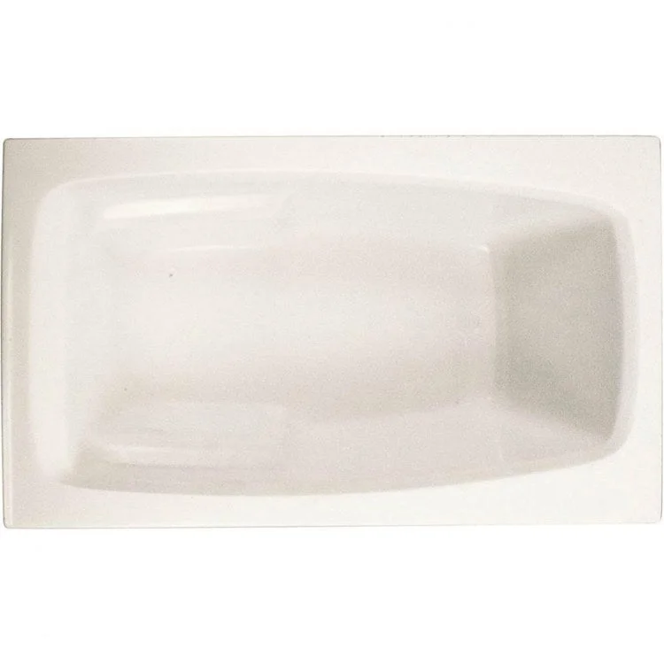 Combination Tub Ston Collection Granite 54 x 31 x 16 Inch Drop-In End Drain White Rectangle