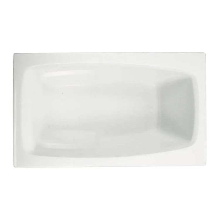 Combination Tub Ston Collection Granite 60 x 30 x 17 Inch Drop-In End Drain White Rectangle