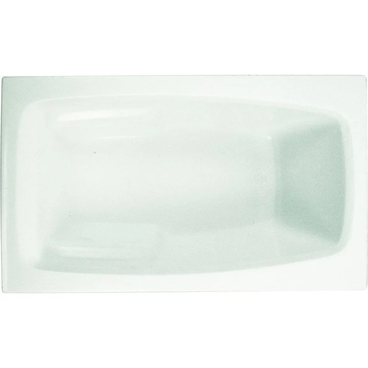 Combination Tub Ston Collection Granite 60 x 36 x 19 Inch Drop-In Shallow Depth End Drain Almond Rectangle