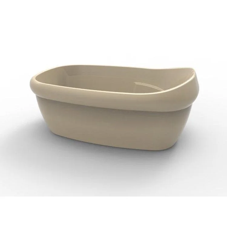 Combination Tub Designer Collection Jacqueline 66 x 40 x 24 Inch Freestanding Bone