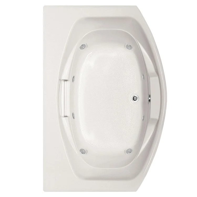 Combination Tub Designer Collection Jessica 60 x 48 x 21 Inch Alcove White