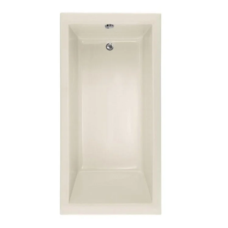 Combination Tub Designer Collection Lacey 60 x 30 x 20 Inch Drop-In End Drain Biscuit Rectangle