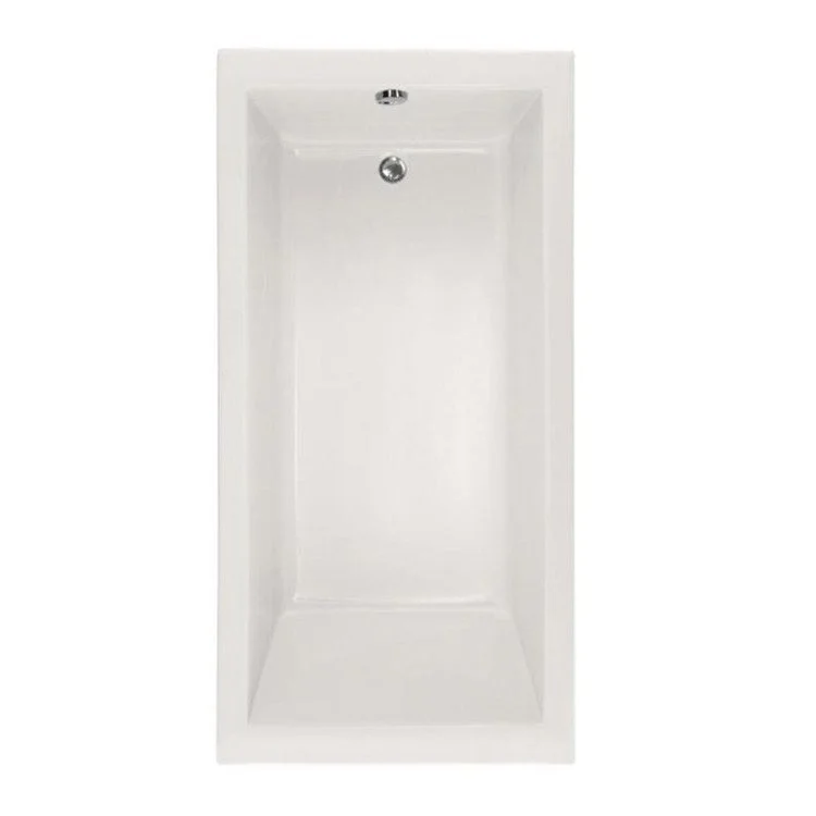 Combination Tub Designer Collection Lacey 60 x 30 x 20 Inch Drop-In End Drain White Rectangle