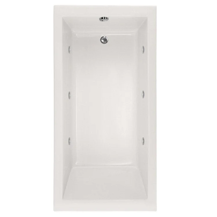 Combination Tub Designer Collection Lacey 60 x 32 x 20 Inch Drop-In End Drain White Rectangle