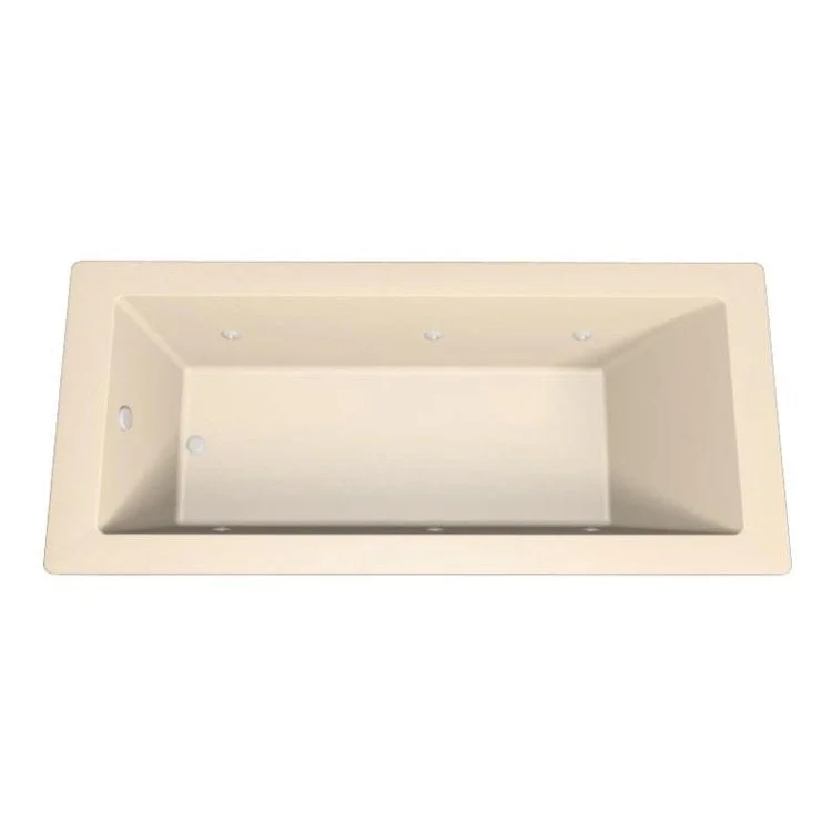 Combination Tub Designer Collection Lacey 66 x 32 x 20 Inch Drop-In End Drain Biscuit Rectangle