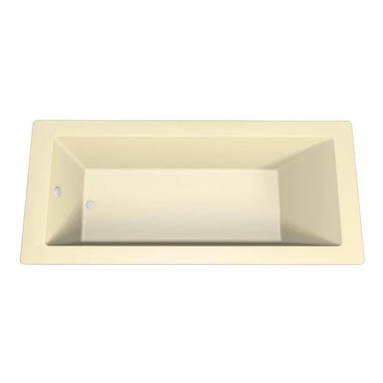 Combination Tub Designer Collection Lacey 66 x 32 x 20 Inch Drop-In End Drain Bone Rectangle