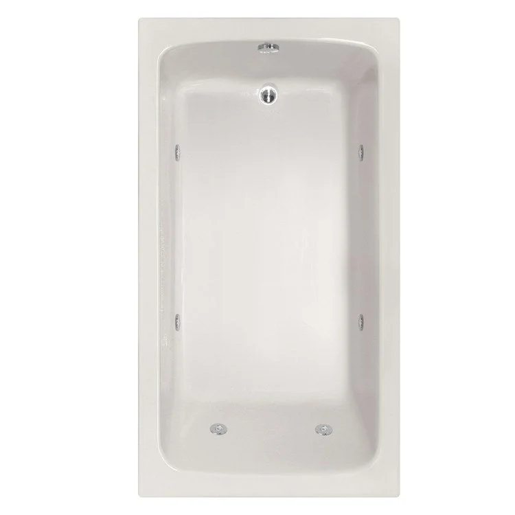 Combination Tub Designer Collection Melissa 66 x 36 x 20 Inch Drop-In End Drain White Rectangle