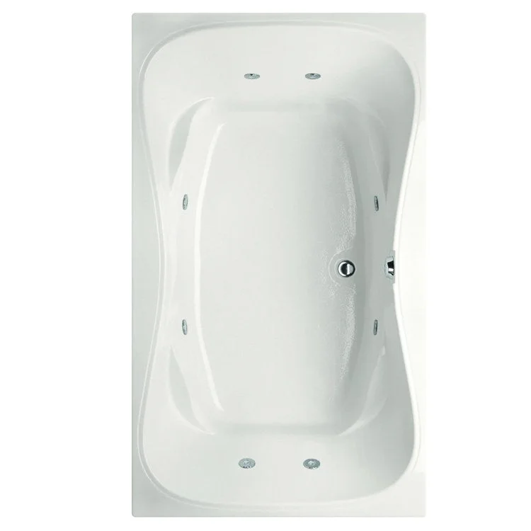 Combination Tub Designer Collection Monterey 60 x 42 x 24 Inch Drop-In Center Drain White Rectangle