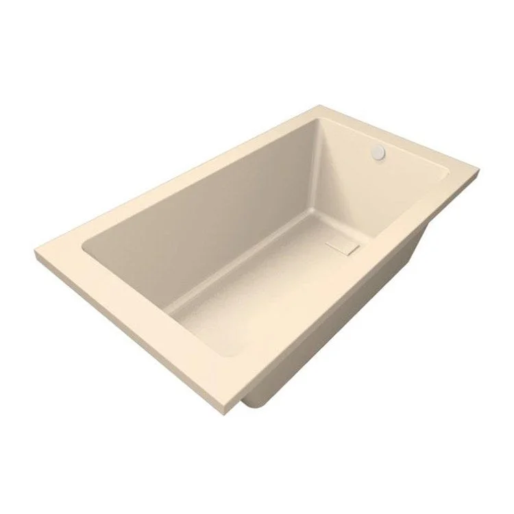 Combination Tub Designer Collection Marlie 60 x 32 x 20 Inch Drop-In Bone Rectangle