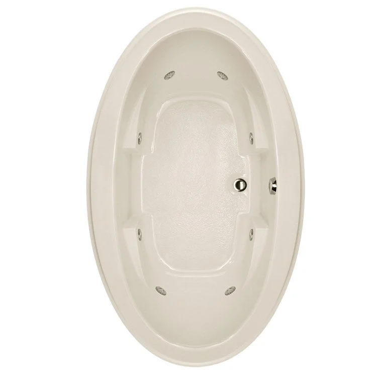 Combination Tub Designer Collection Nina 72 x 44 x 22 Inch Freestanding Biscuit