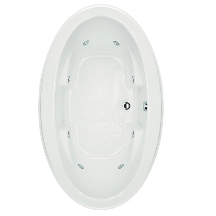 Combination Tub Designer Collection Nina 72 x 44 x 22 Inch Freestanding White