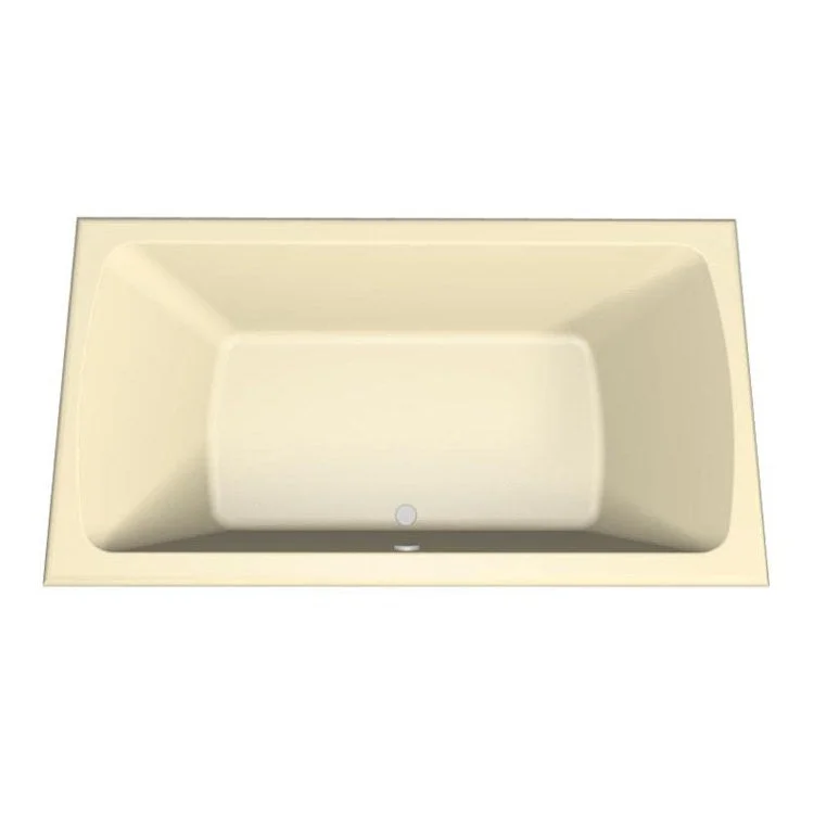 Combination Tub Designer Collection Rachael 66 x 36 x 20 Inch Drop-In Center Drain Biscuit Rectangle