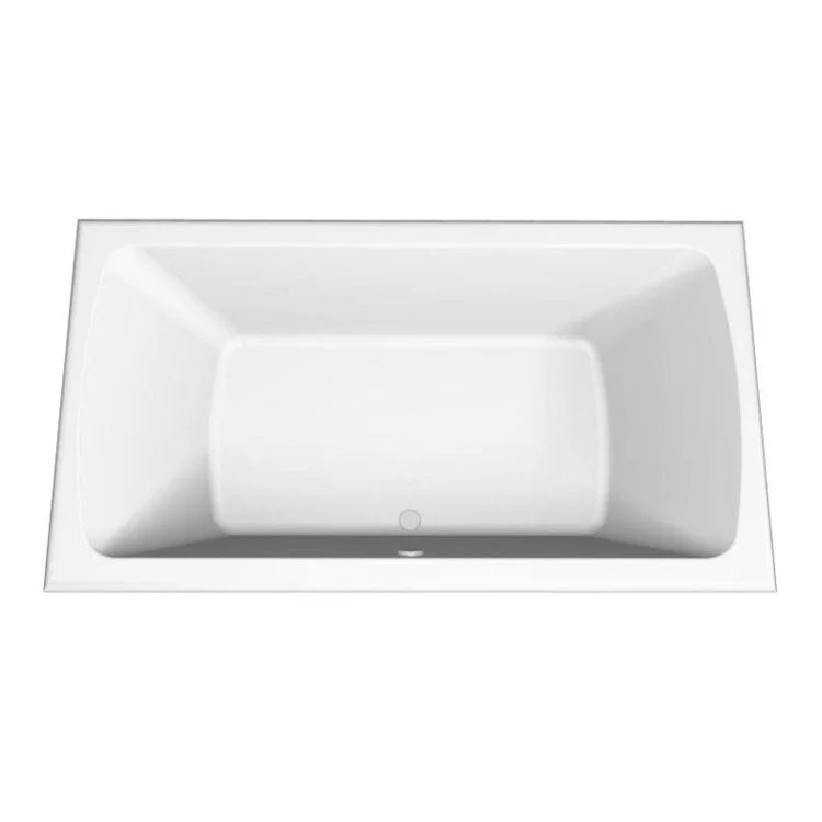 Combination Tub Designer Collection Rachael 66 x 36 x 20 Inch Drop-In Center Drain White Rectangle