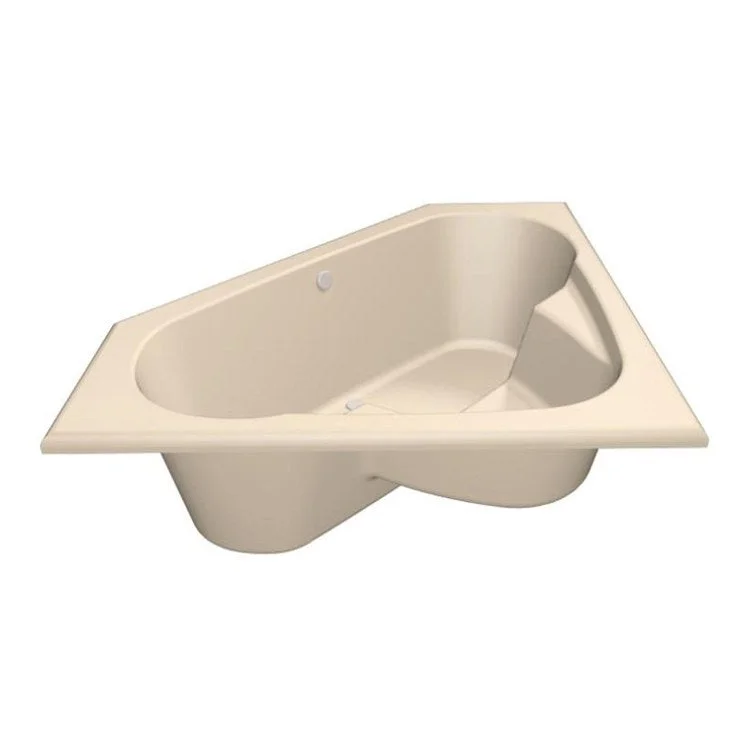 Combination Tub Designer Collection Rincon 59 x 59 x 21 Inch Side Drain Bone Corner