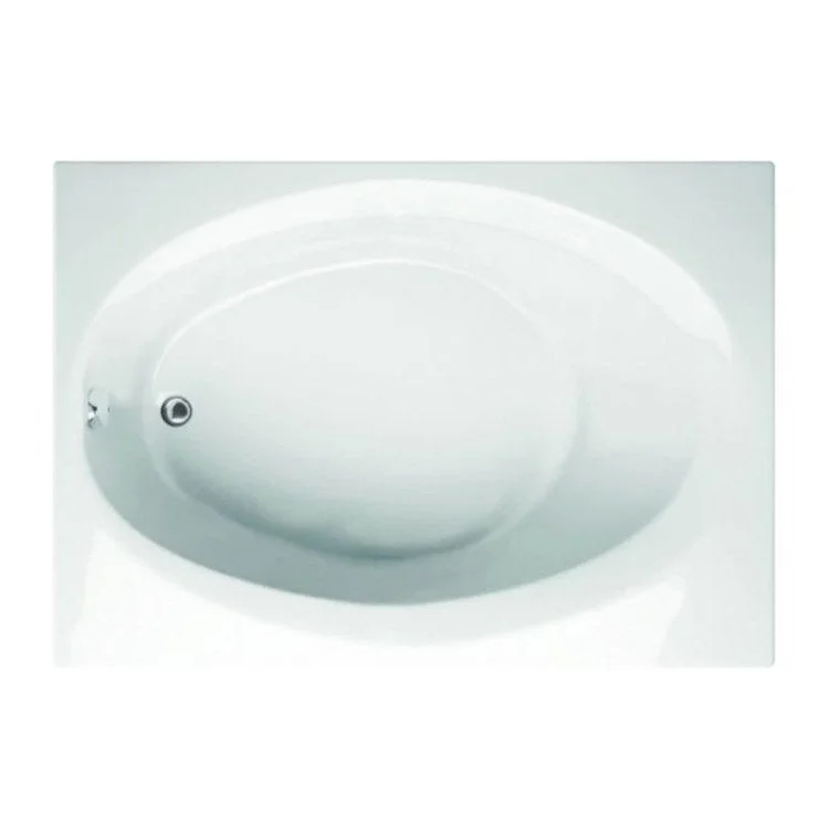 Combination Tub Ston Collection Ruby 72 x 36 x 16 Inch Drop-In End Drain White Rectangle