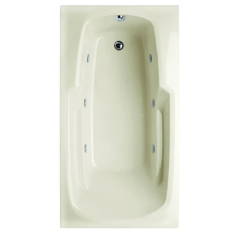 Combination Tub Designer Collection Solo 60 x 32 x 19 Inch Drop-In End Drain Biscuit Rectangle