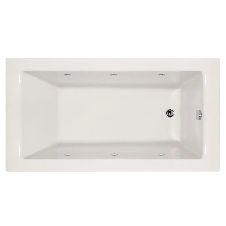 Combination Tub Designer Collection Sydney 60 x 30 x 20 Inch Drop-In Right Hand Drain White Rectangle