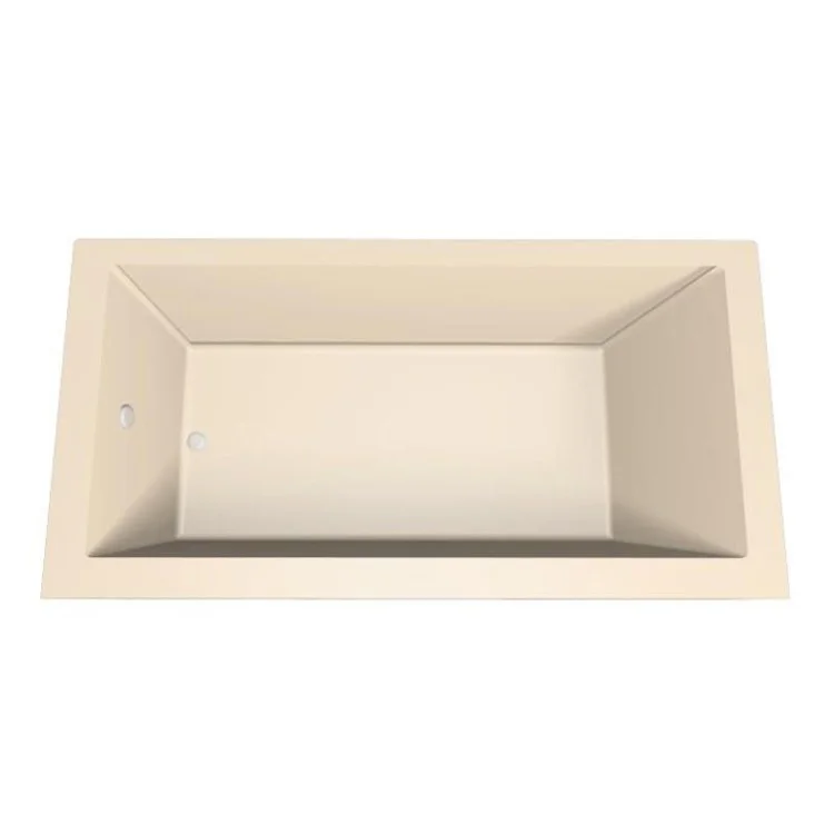 Combination Tub Designer Collection Sydney 60 x 30 x 17 Inch Shallow Depth Right Hand Drain Bone Rectangle