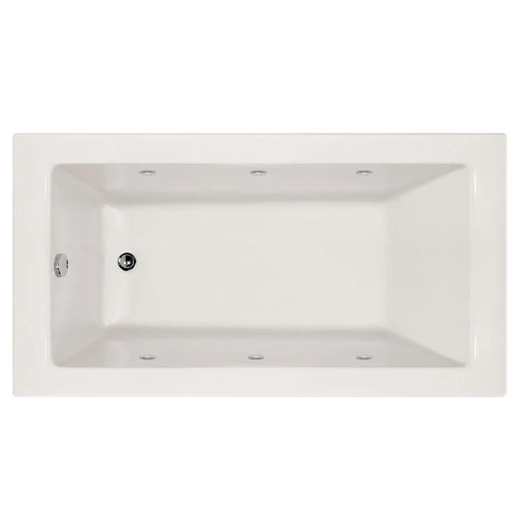 Combination Tub Designer Collection Sydney 60 x 32 x 20 Inch Left Hand Drain White Rectangle