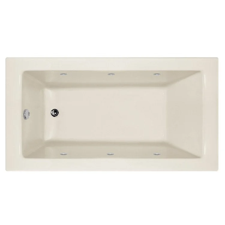 Combination Tub Designer Collection Sydney 60 x 34 x 20 Inch Left Hand Drain Biscuit Rectangle