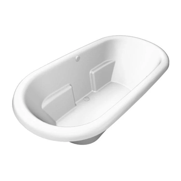 Combination Tub Ston Collection Topaz 69 x 48 x 20 Inch Drop-In White Oval