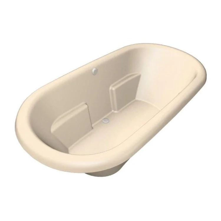 Combination Tub Ston Collection Topaz 74 x 45 x 24 Inch Drop-In Almond Oval